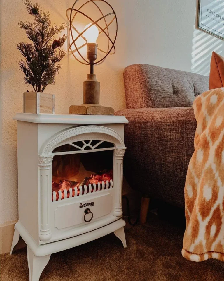 Can you put an electric fireplace on carpet?